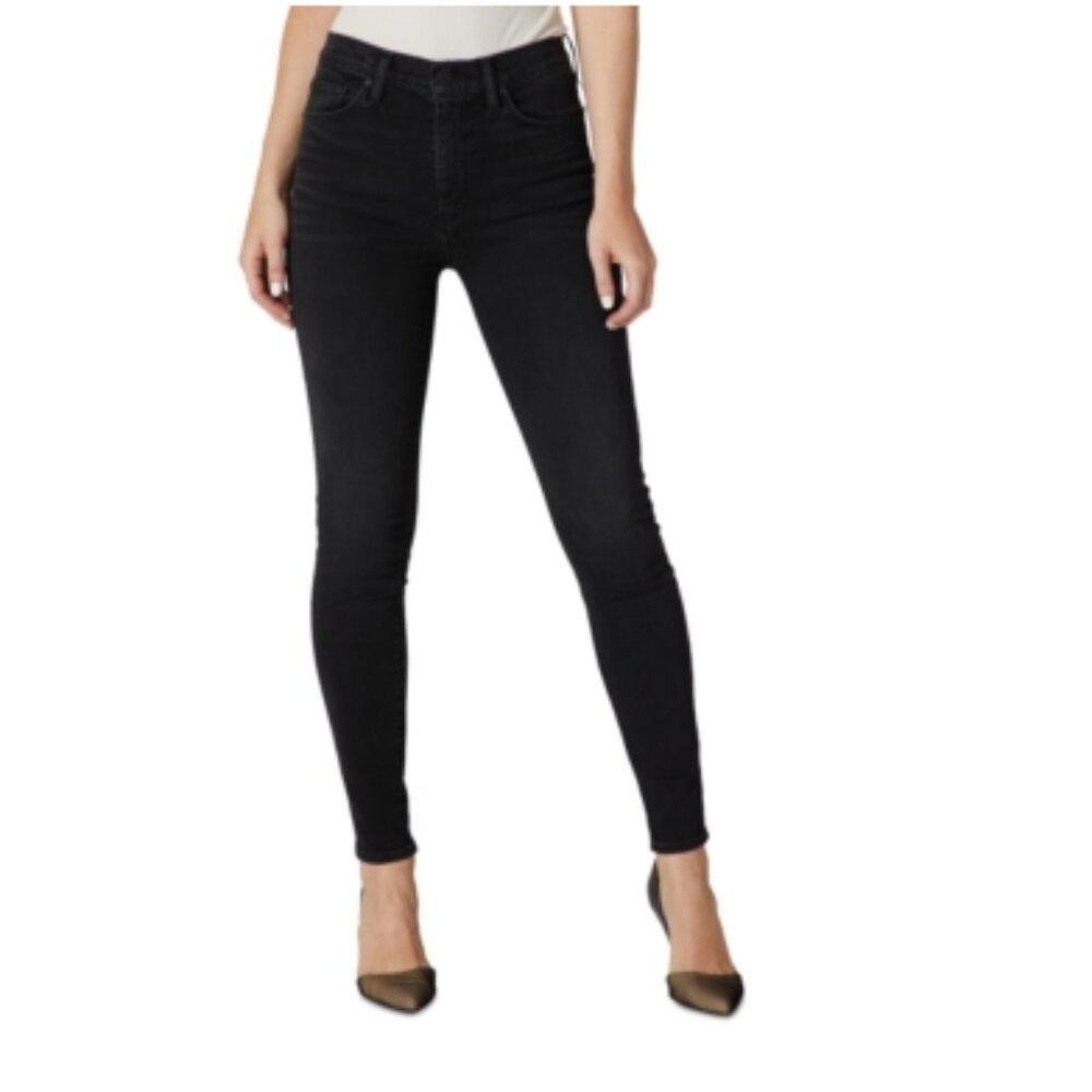 Hudson Barbara High Waist Skinny Size 31 Black Velvet - NWOT